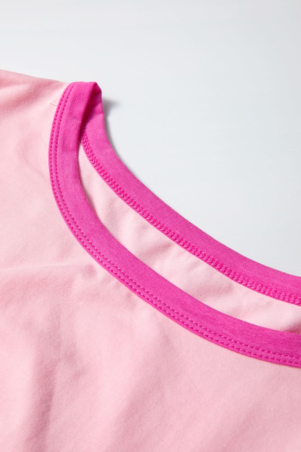 Trendy pink plus size long sleeve top - Love Salve
